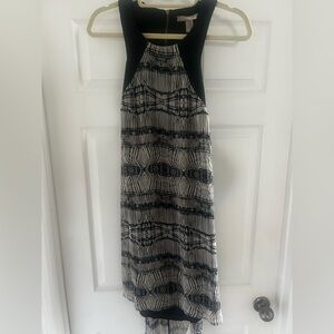 Black and White Patterned Dress